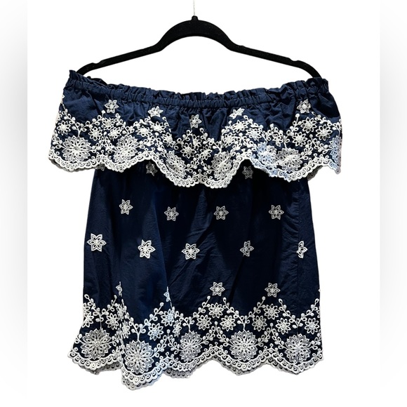 Off the shoulder embroidered top - Picture 1 of 2